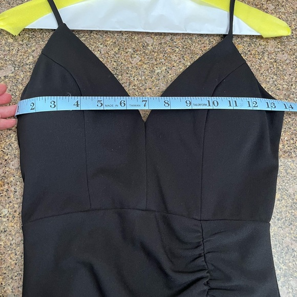 Formal Black Floor Length Dress- Size SMALL - Picture 9 of 11